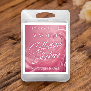 6 Segments Standard Clamshell Full sticker rectangle size - Sticky Print