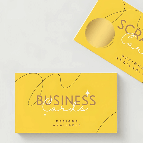Basic Business Cards - Small order in quantities of 10 double sided - Care Cards - Scratch Cards multi use - Sticky Print