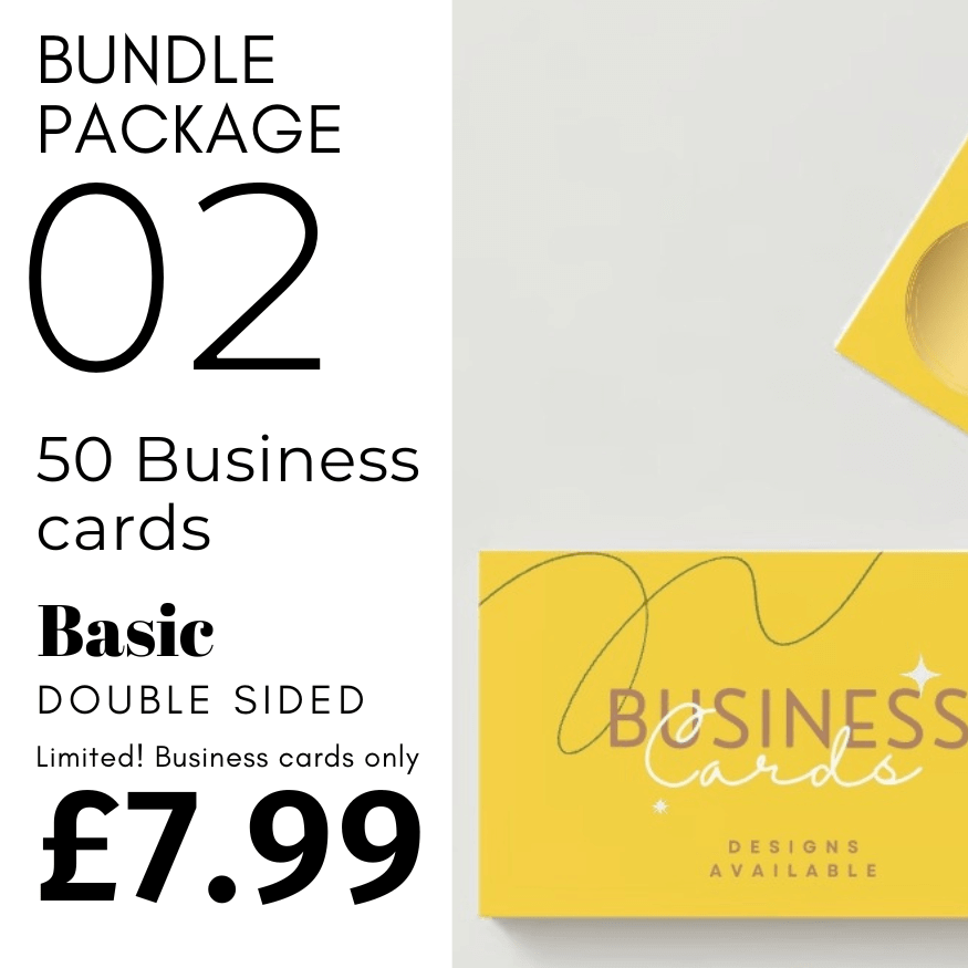 Business cards Bundle deal 50 for £7.99 limited offer! - Sticky Print