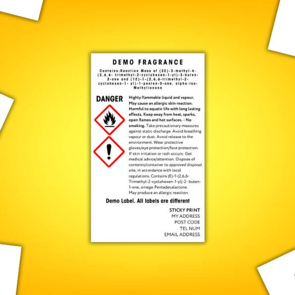 CLP - Alcohol Base suitable for room spray (rectangle) - Sticky Print