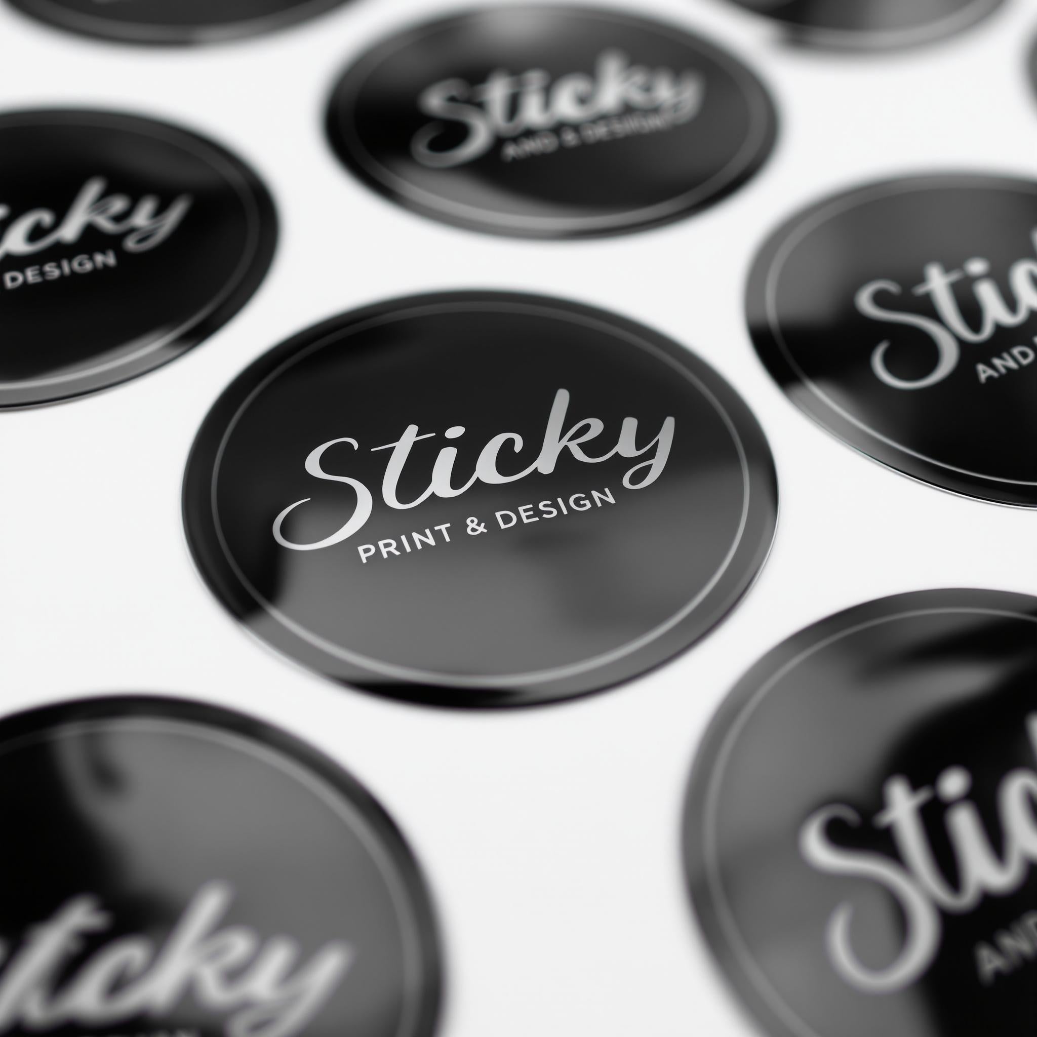 Custom Logo Stickers | Premium Matt, Gloss & Clear Finishes | Sticky Print and Design - Sticky Print