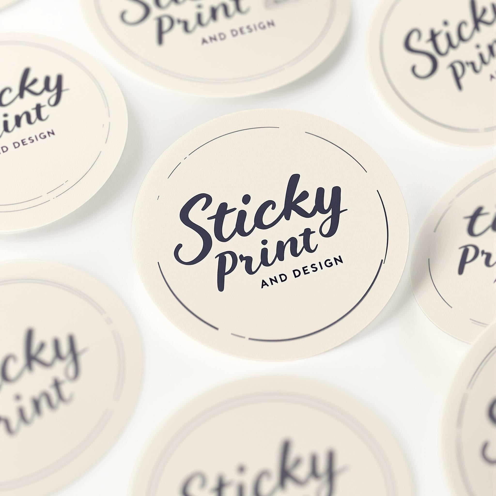 Custom Logo Stickers | Premium Matt, Gloss & Clear Finishes | Sticky Print and Design - Sticky Print