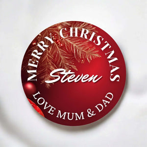 Customisable Personalised Christmas Stickers for gift wrapping - Sticky Print