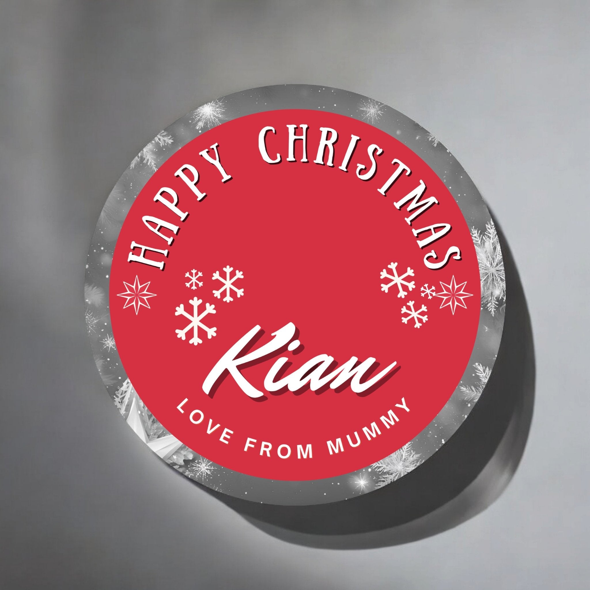 Customisable Personalised Christmas Stickers for gift wrapping - Sticky Print