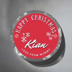 Customisable Personalised Christmas Stickers for gift wrapping - Sticky Print