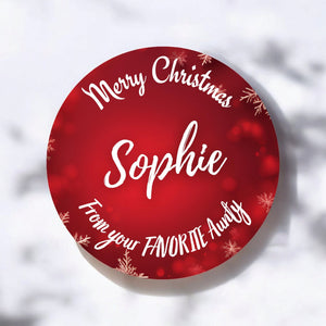 Customisable Personalised Christmas Stickers for gift wrapping - Sticky Print