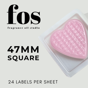 FOS small Clam Fragrance Oil Studio Clam Full sticker smaller size 37mm - Sticky Print