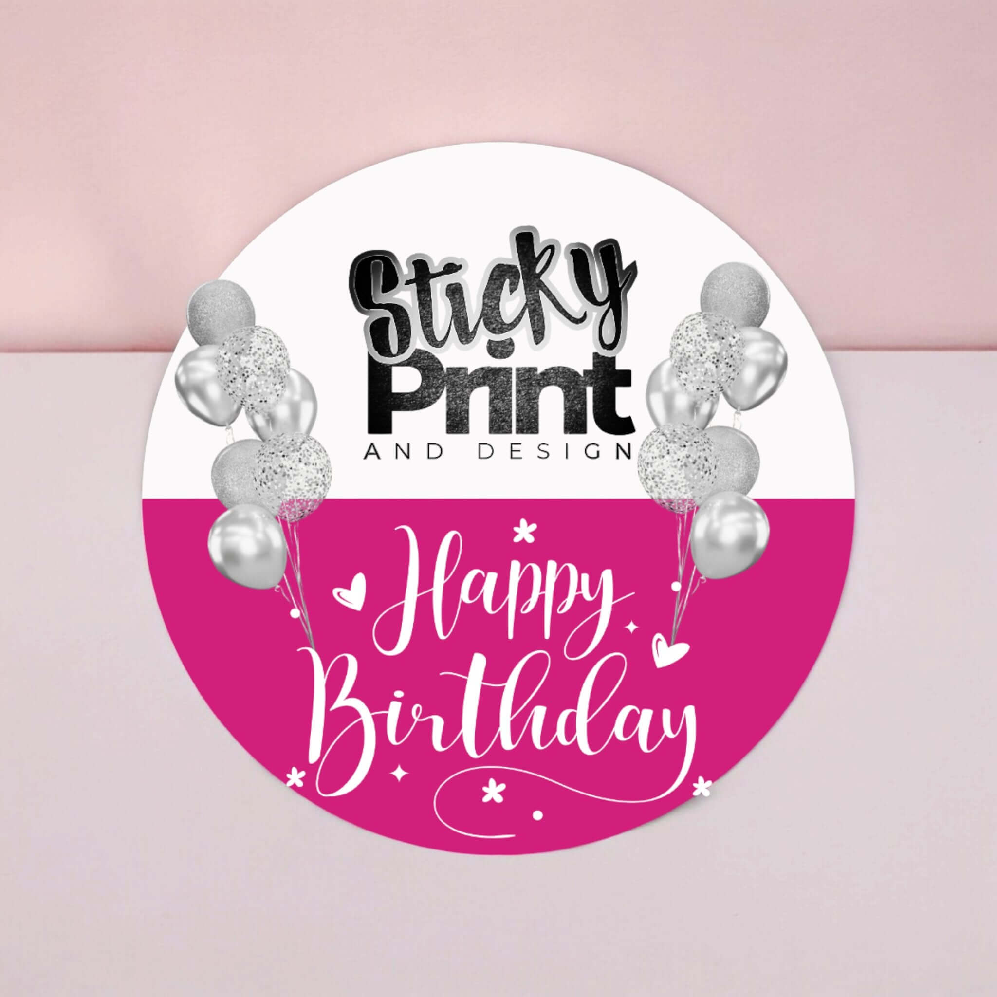 Occasions Stickers - Birthday Mothers day and more customise with your logo - Sticky Print