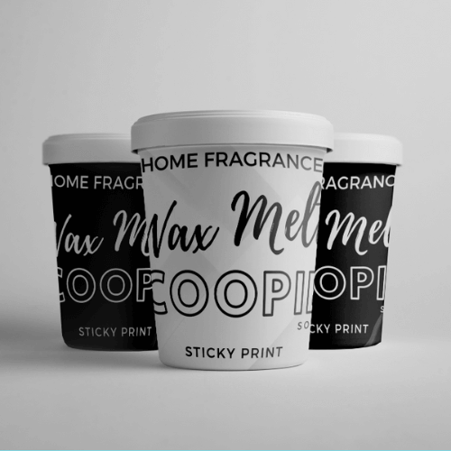 Scoopies pots - Wax melt product labels for pots - Sticky Print