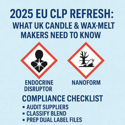 2025 EU CLP Refresh: What UK Candle & Wax-Melt Makers Need to Know