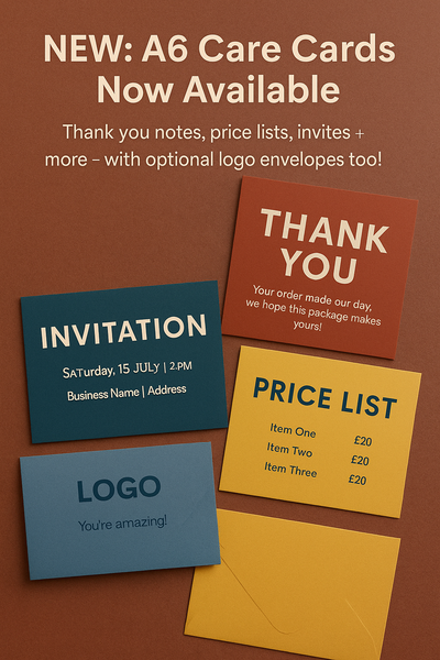 A6 Care cards NEW!