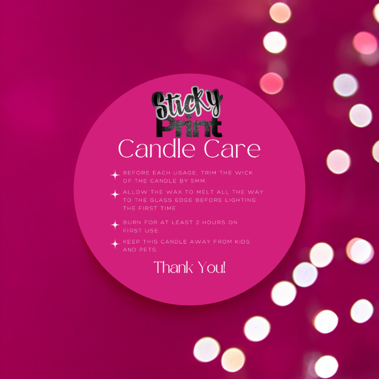Care Stickers - Glossy stickers custom made for your products