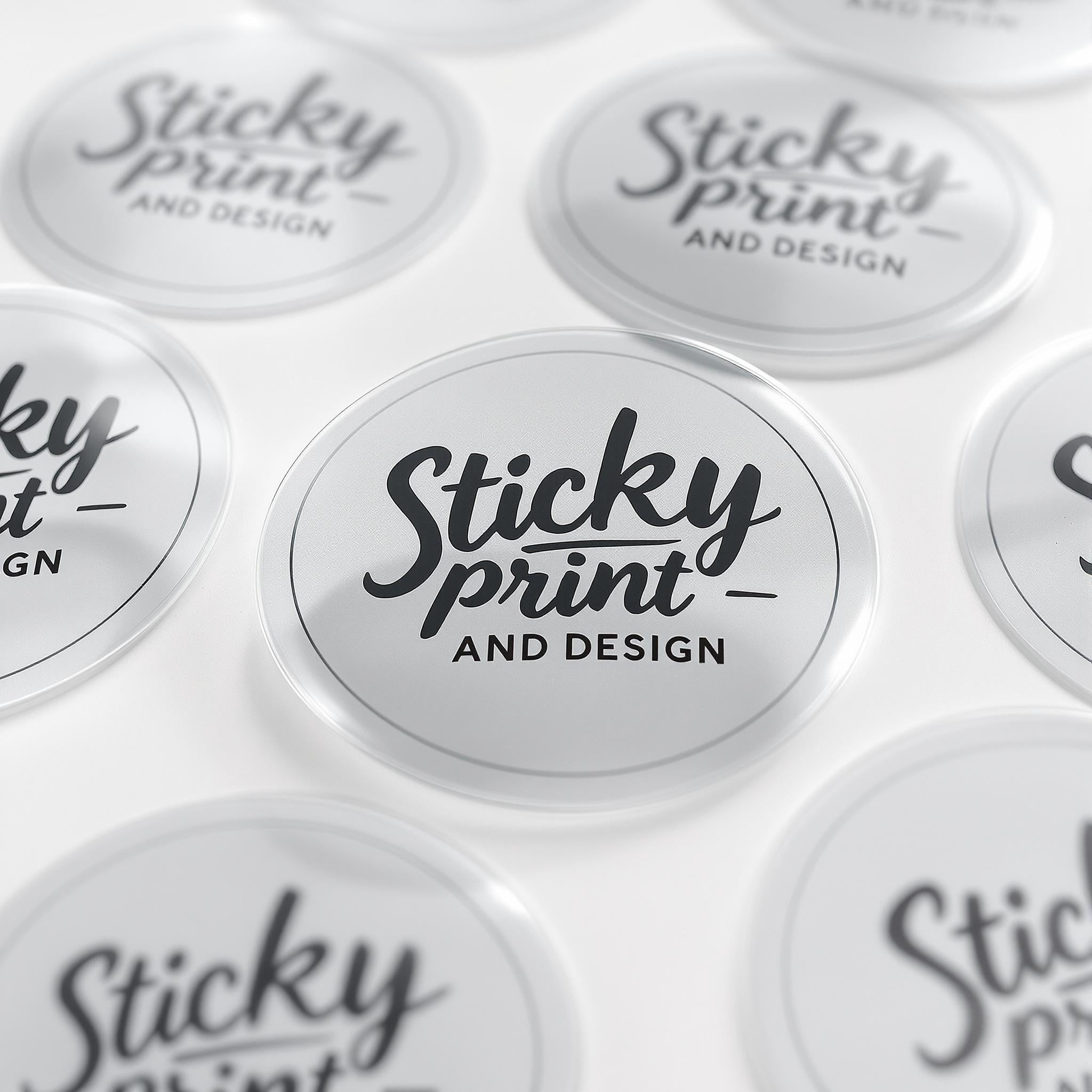 Custom Logo Stickers | Premium Matt, Gloss & Clear Finishes | Sticky Print and Design - Sticky Print