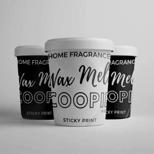 Scoopies pots - Wax melt product labels for pots - Sticky Print