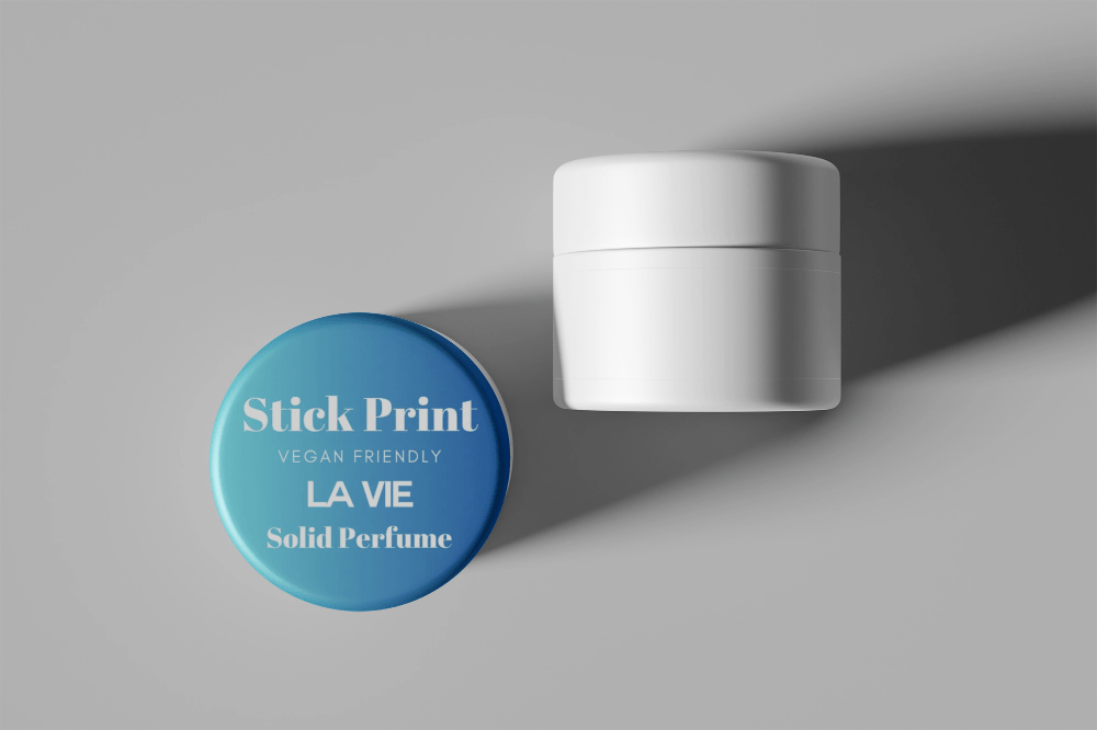 Solid Perfume - Assessment cosmetic labelling - Sticky Print